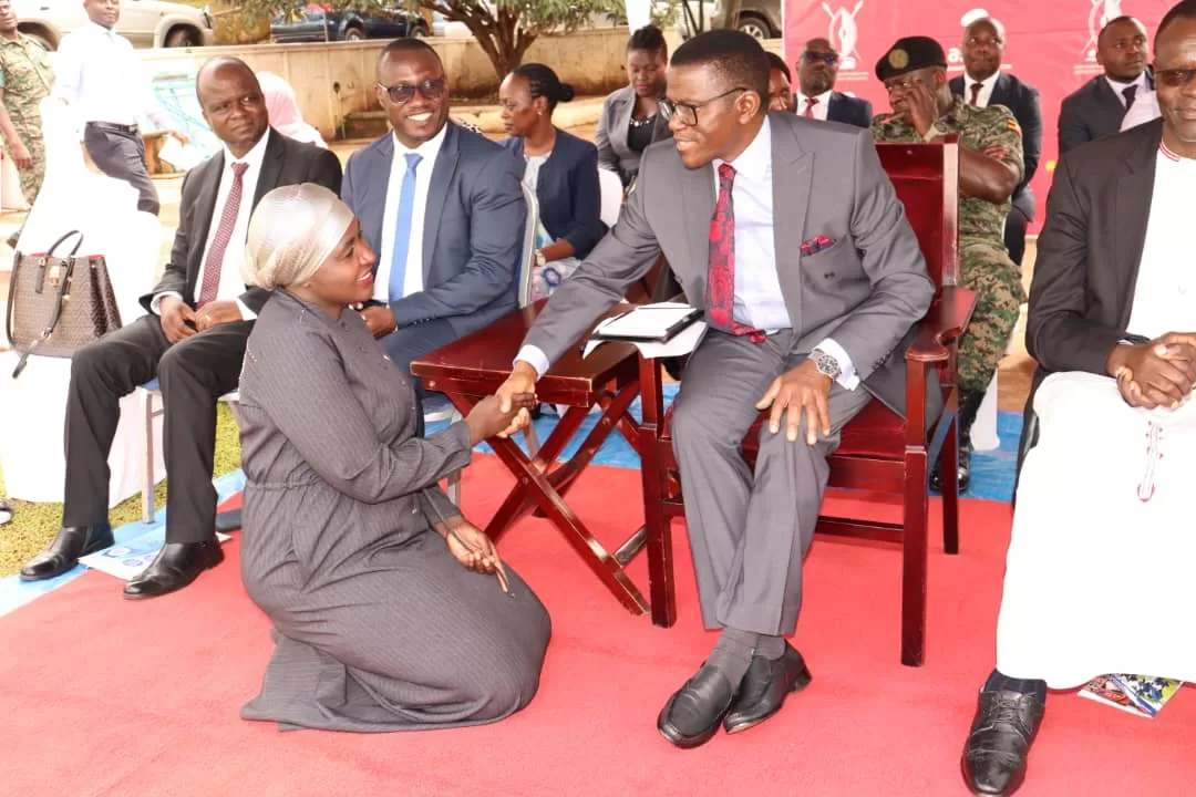 Hajjati Hadijjah Namyalo with the Katikiro of Buganda