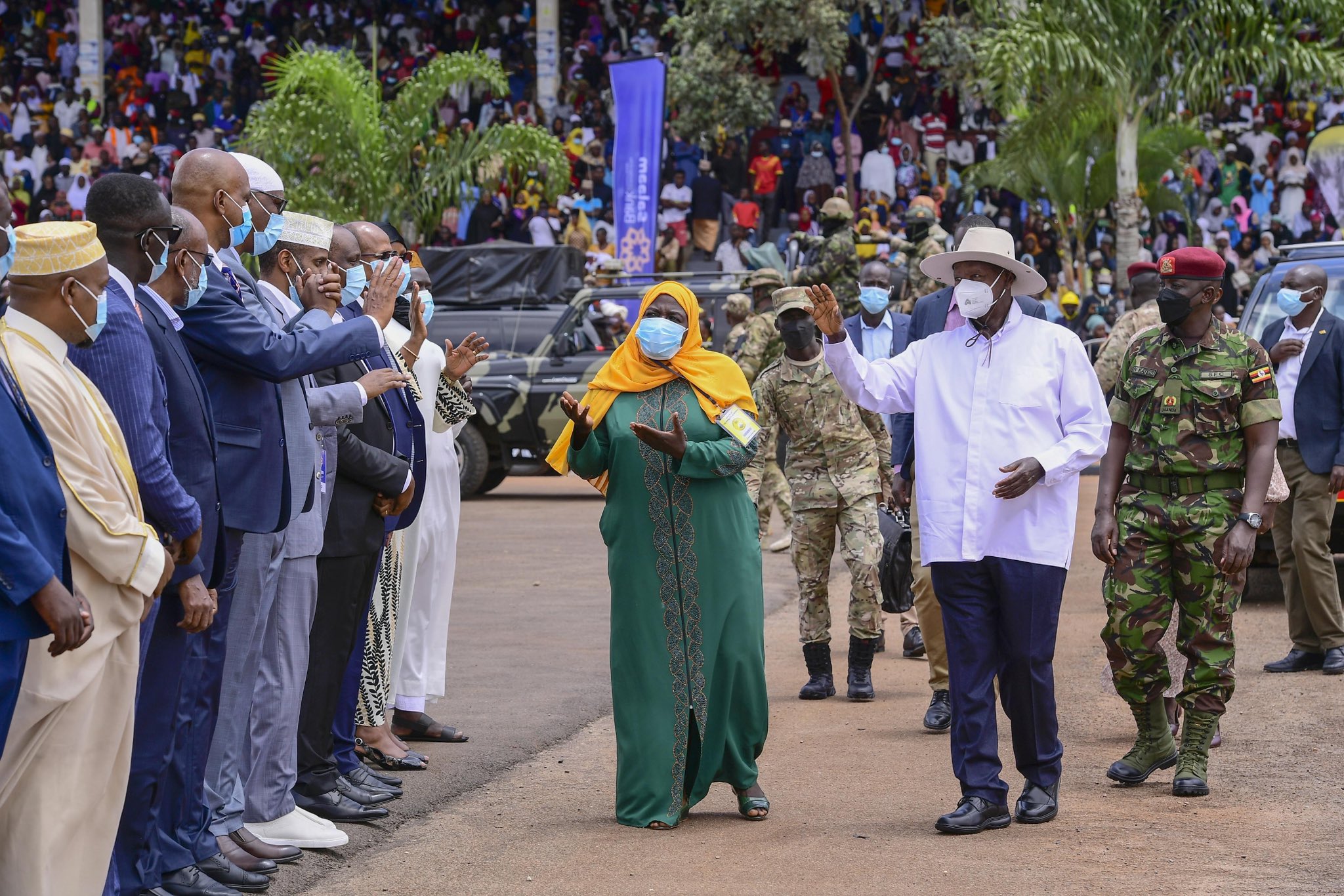 President Museveni Joins Muslims for Prayer and Launches Salaam Bank