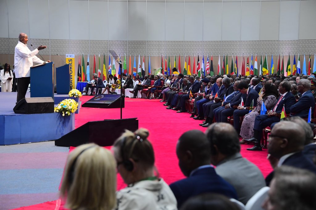 H.E President Yoweri Museveni at the IDA World Bank African Leaders' Summit in Nairobi Kenya