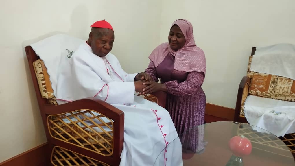 Namyalo Hadijah Uzeiye Visits His Eminence Emmanuel Wamala
