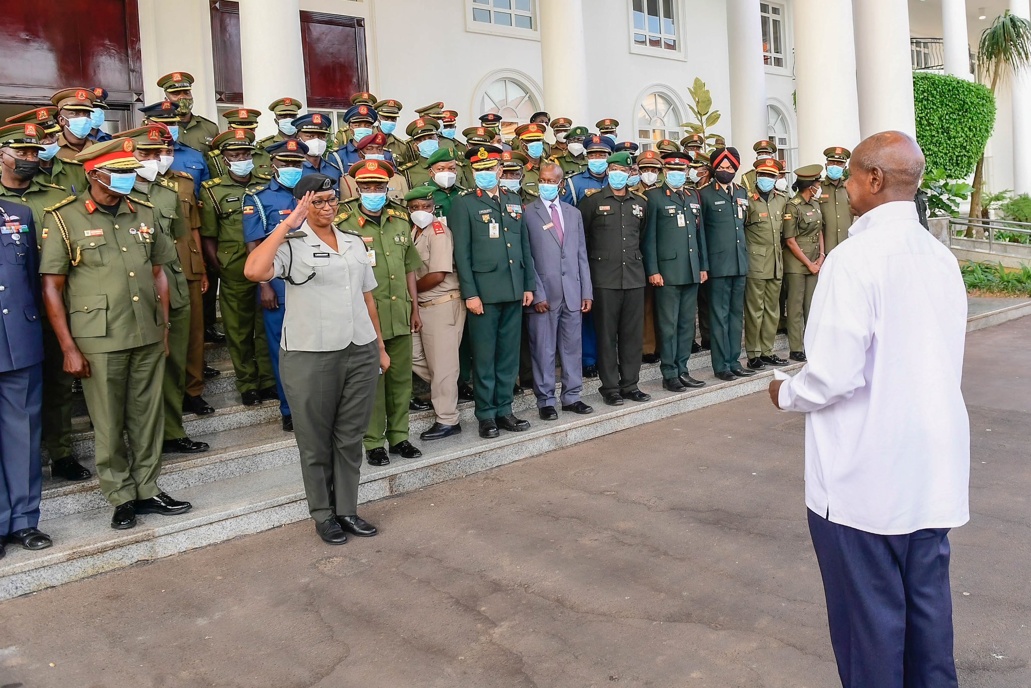 President Museveni Addressing Graduating Officers