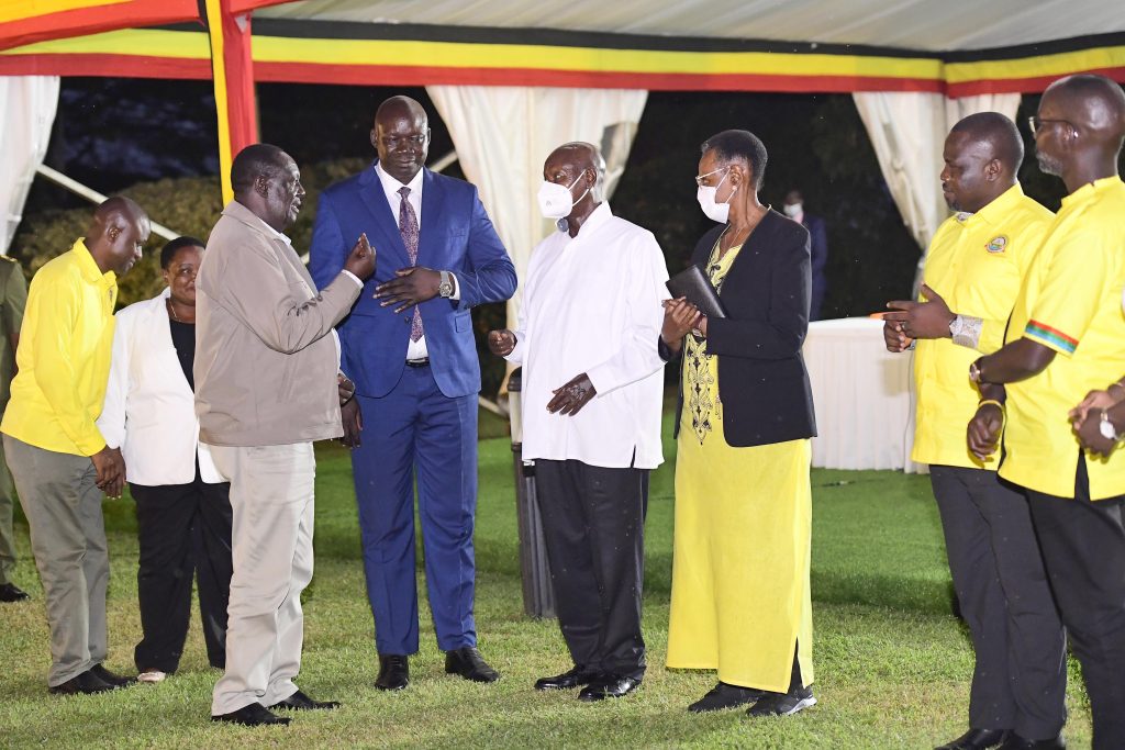 At the NRM Parliamentary Caucus Meeting Discussing UPDF Act Amendments and the 2025/26 Budget