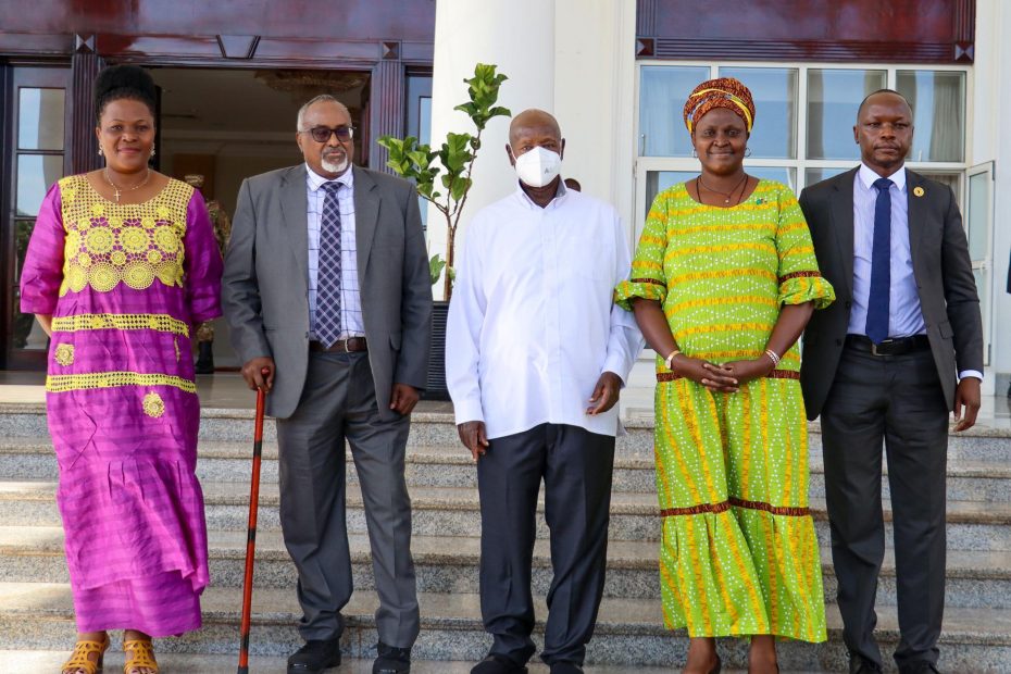 Welcoming IGAD Deputy Executive Secretary Mohamed Abdi Ware for Regional Discussions at State House Entebbe