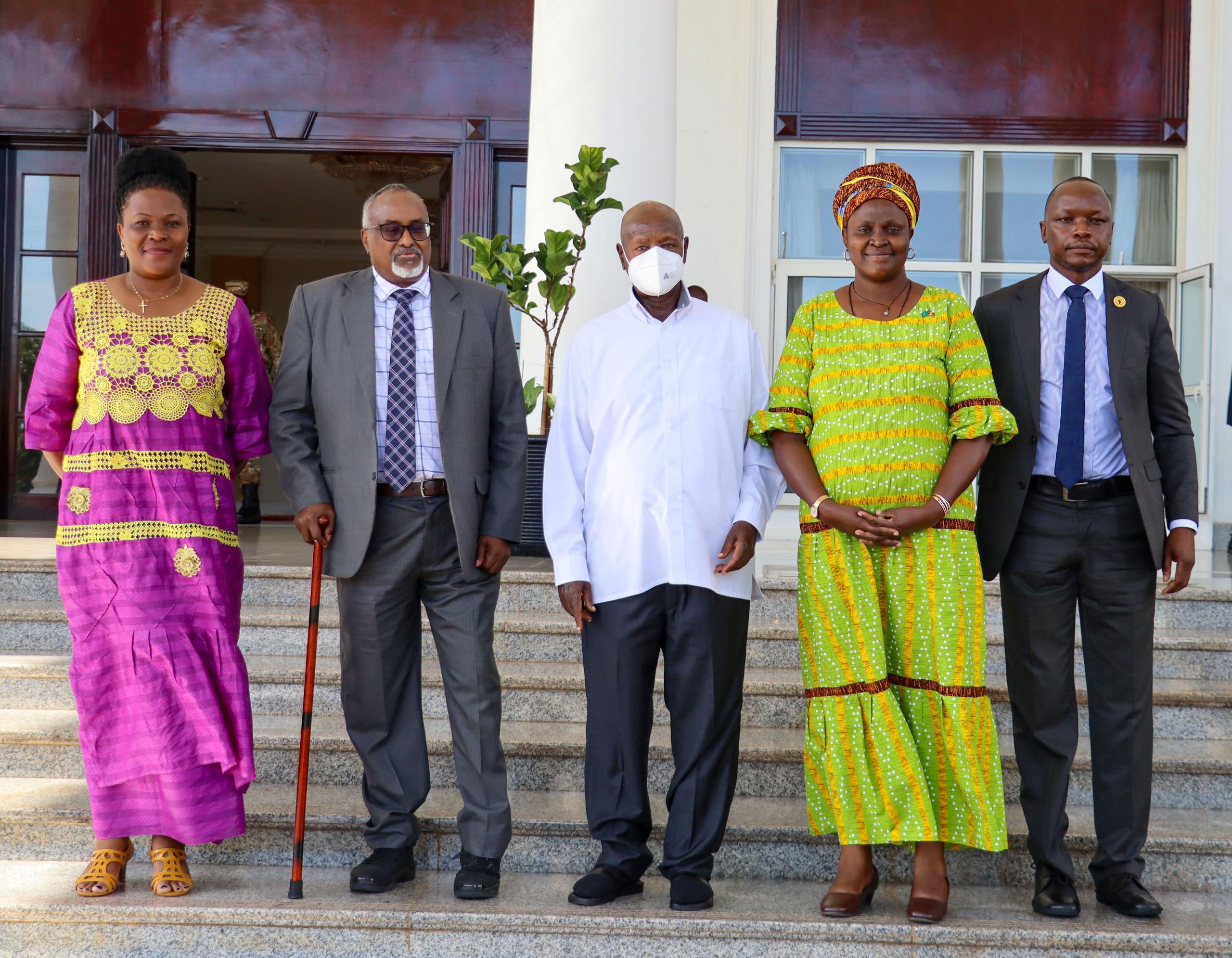 Welcoming IGAD Deputy Executive Secretary Mohamed Abdi Ware for Regional Discussions at State House Entebbe