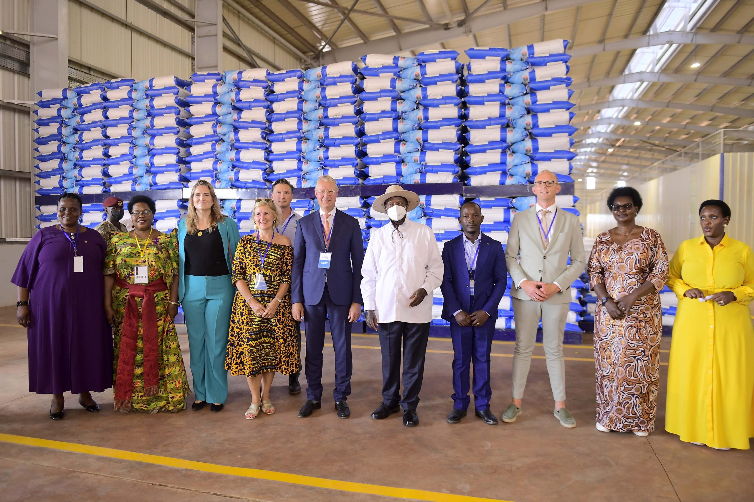 President Museveni Commissions De Heus Fish Feed Factory in Njeru