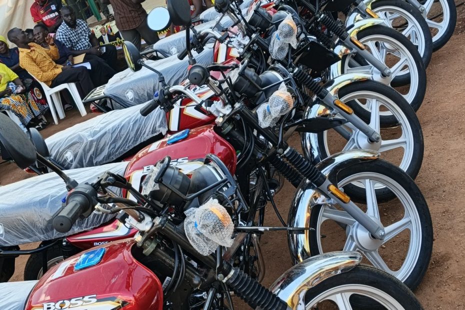 Hon. Kasolo Donates Motorcycles to Youth Leaders in Greater Luwero to Strengthen Grassroots Mobilization