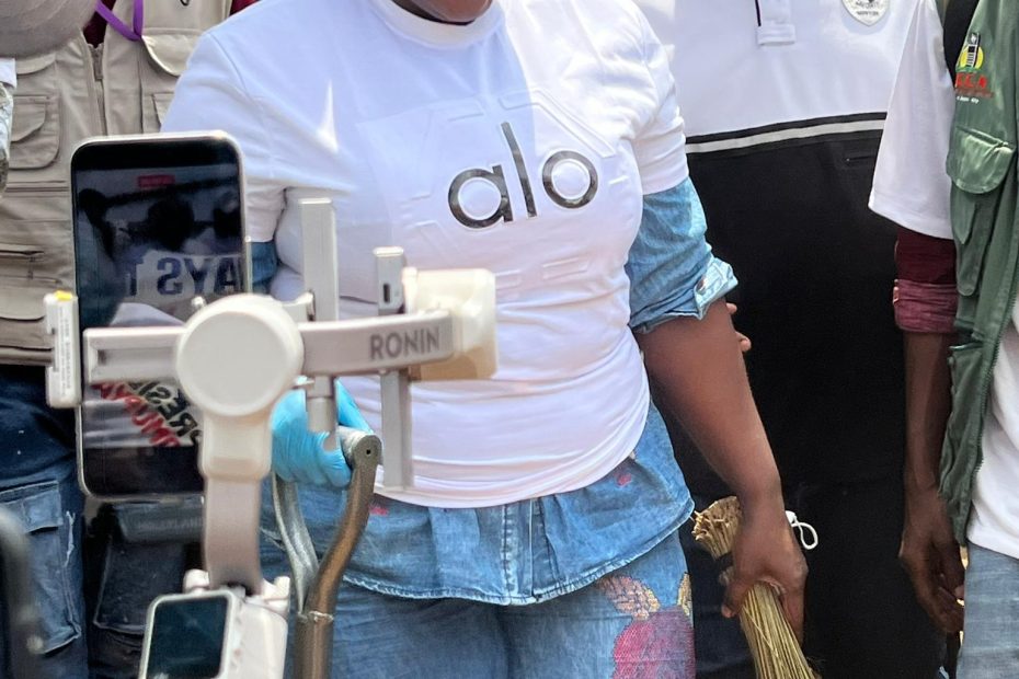 Hajjat Hadijah Namyalo Leads Community Clean-Up at Kalerwe Market