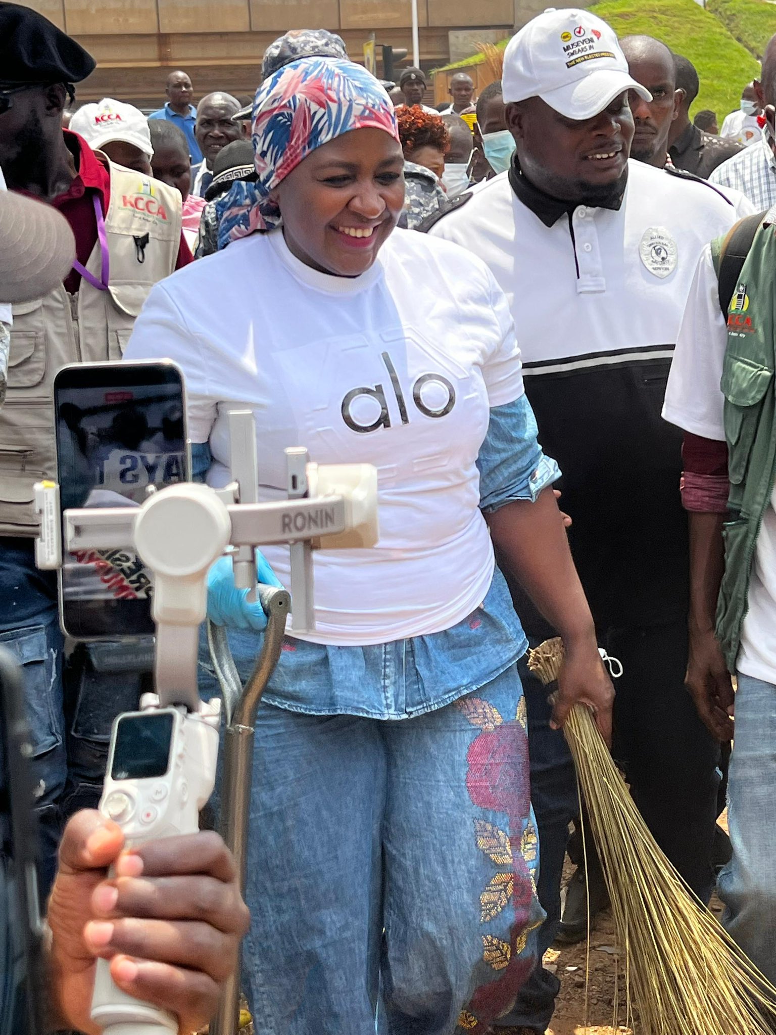 Hajjat Hadijah Namyalo Leads Community Clean-Up at Kalerwe Market
