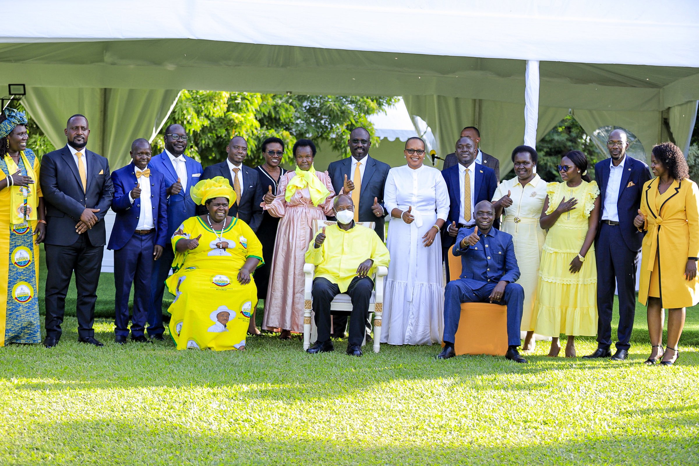 President Museveni Meets First NRM Caucus of the 12th Parliament, Endorses Leadership Choices for Speaker and Deputy Speaker President Museveni Meets First NRM Caucus of the 12th Parliament, Endorses Leadership Choices for Speaker and Deputy Speaker