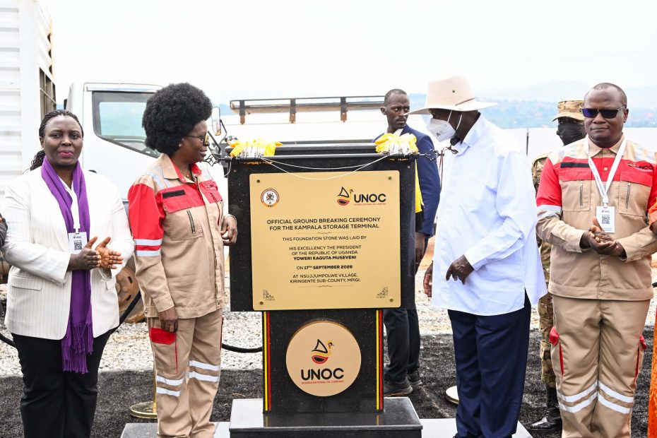 President Museveni Breaks Ground for 320-Million-Litre Kampala Storage Terminal in Mpigi