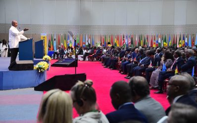 H.E President Yoweri Museveni at the IDA World Bank African Leaders' Summit in Nairobi Kenya