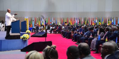 H.E President Yoweri Museveni at the IDA World Bank African Leaders' Summit in Nairobi Kenya