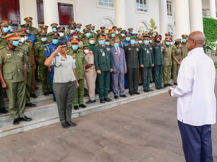 President Museveni Addressing Graduating Officers