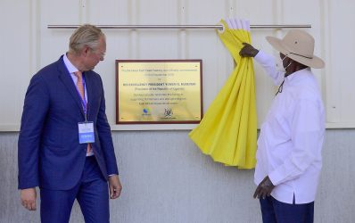 President Museveni Commissions De Heus Fish Feed Factory in Njeru