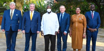 Strengthening Partnerships with A Courtesy Visit from US Lawmaker Rollan Roberts at State Lodge Nakasero
