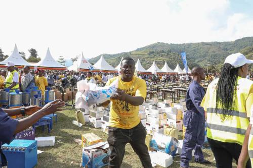 SPA Hajjat Hadijah Delivers Museveni’s Income-Boosting Items To Large Crowd in Rukiga