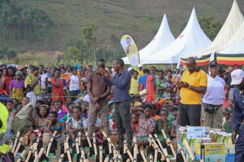 SPA Hajjat Hadijah Delivers Museveni's Income-Boosting Items To Large Crowd in Rukiga